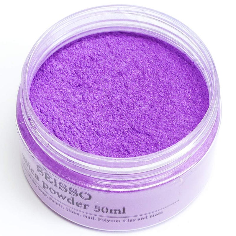 SEISSO Lavender Purple Mica Powder for Epoxy Resin 1.7 oz /50g Powdered Pigment for Soap Colorant Bath Bomb Dye, Cosmetic Grade for Lip Gloss, Acrylic Nails Polish, Craft Projects - Image 1